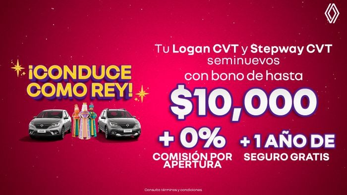 Logan y Stepway CVT Seminuevos: ¡Conduce Como Rey!